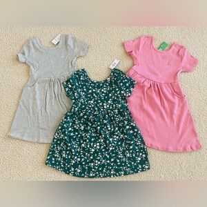 Bundle NWT Baby Gap Short Sleeve Skater Dress Toddler Girl 4T